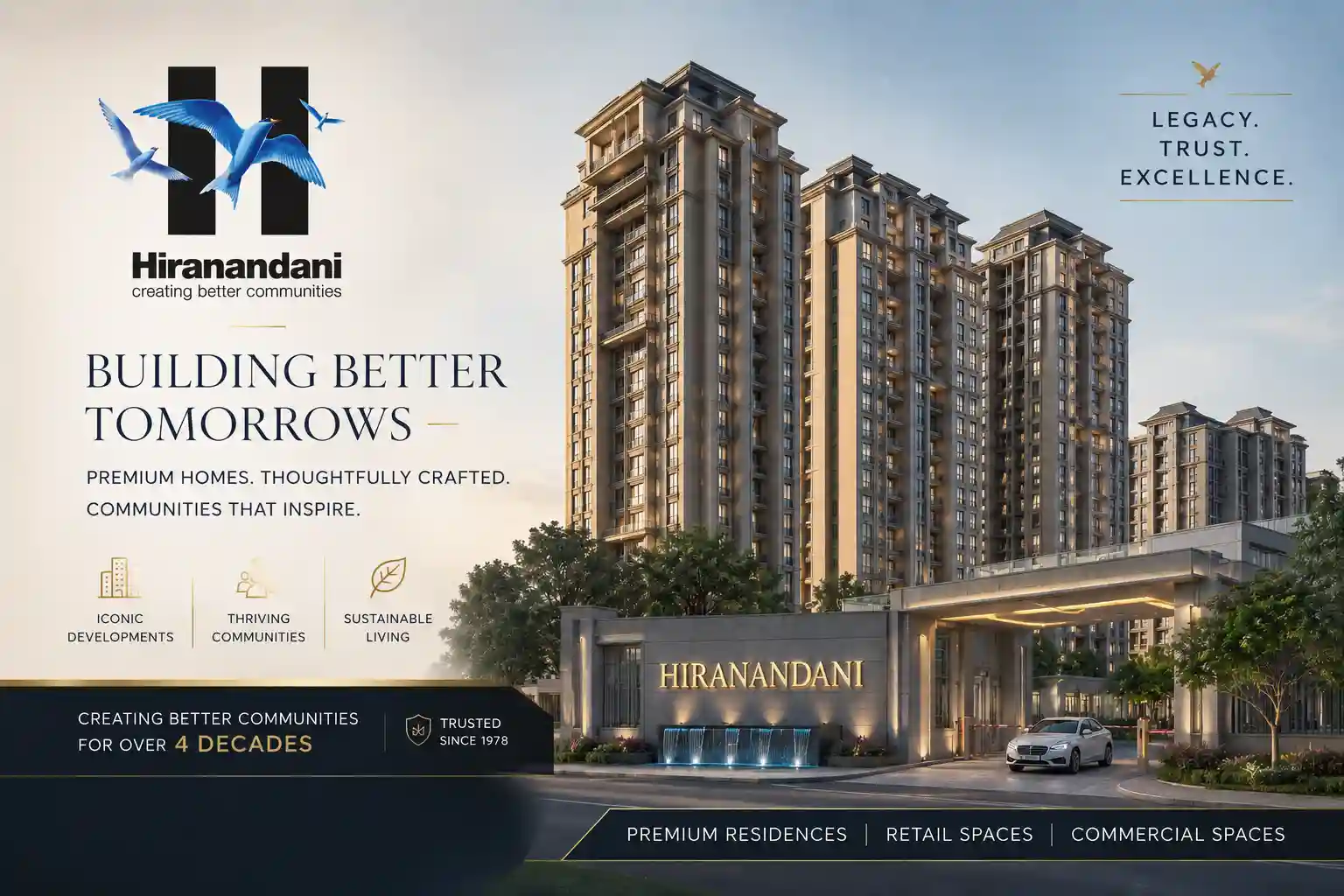 Hiranandani Group Official Logo for Projects in Panvel Navi Mumbai
